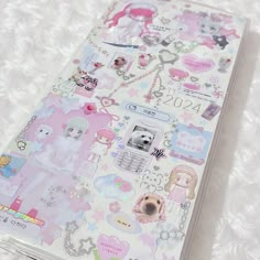 a case that has many stickers on it