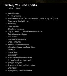 a black screen with the words tiktok / youtube shorts written in white on it