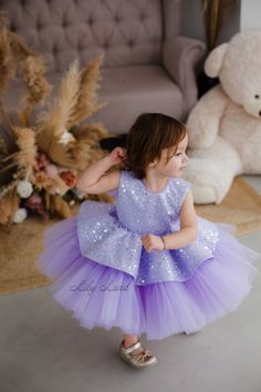 Lavender Flower Girl Dress, First Birthday Baby Girl, Birthday Baby Girl, Toddler Parties, Pink Flower Girl Dresses, Dress Tutu, Puffy Dresses, Toddler Birthday, Wedding Flower Girl