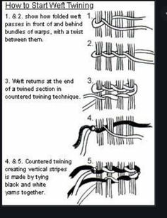 instructions for how to tie a knot on the back of a chair, with pictures below