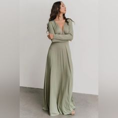 New, With Tags Still Attached. Such A Beautiful Dress! No Longer Sold. Sage Maxi Dress, 25 Weeks Pregnant, Dusty Sage, Baltic Born, Perfect Night, Dress Dusty, Long Sleeve Blazers, Ripped Denim, Prom Party Dresses