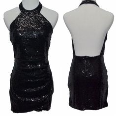 This is women's clubwear short dress,highlights the halter neckline of this sequined bodycon dress ,open back and irregularity margina make you a seductive look,unique style, makes you more beautiful, fashionable, and charming.Material: Sequin + Cotton Blend Size: S(XS),M(S), L茂录_茂录, XL(L)Color:_Red, Black, GoldCollar: O-NeckSleeve: SleevelessStyle: SexyPattern: SequinOccasion: Evening, PartyGarment Care: Hand-wash Glamorous Backless Bodycon Dress For Prom, Cocktail Bodycon Dress With Back Zipper For Party Season, Backless Sequin Mini Dress For Cocktail, Sequin Backless Mini Dress For Cocktail, Backless Sequin Dress For Club And Prom Season, Glamorous Backless Prom Bodycon Dress, Fitted Backless Dress For Cocktail Party, Backless Sequin Dress For Prom Season And Club, Fitted Sequin Mini Dress For Prom