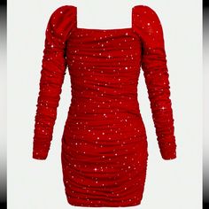 Never Worn Red Dress Smoke Free Home Covid Free Christmas Dress Women Classy, Christmas Outfit Ideas, Trendy Christmas Outfits, Christmas Dress Women, Women Dresses Classy, Western Christmas, Shein Dress, Dresses Red, Shein Dresses