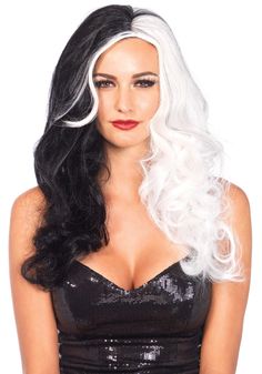 Long Hair Divas, Cruella Deville, Superhero Cosplay, Female Superhero, Halloween Fancy Dress, Leg Avenue, Long Wavy Hair