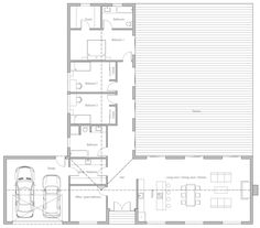 the floor plan for a two story house