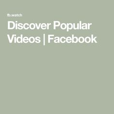 the words discovery popular videos and facebook are in white on a green background with an image of