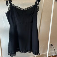 Purchased From Amazon But Very Similar To The Reformation Christine Dress. Black And Lined. Influencer Favorite. Never Worn. Size M. Worn By Tinx. Went Viral On Tiktok Black Mini Dress With Lace Trim, Chic Black Mini Dress With Lace Trim, Black Fitted Dress By Amazon, Amazon Black Fitted Dress, Fitted Black Dress By Amazon, Fitted Black Amazon Dress, Casual Black Dress With Lace Trim, Black Casual Dress With Lace Trim, Casual Fitted Mini Dress By Amazon