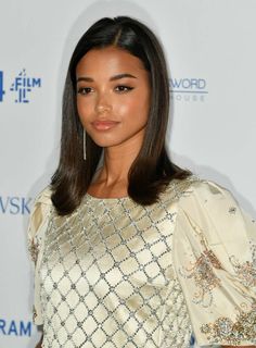 Ella Balinska Ella Balinska, Ciara And Russell Wilson, Ciara And Russell, Coco Jones, Kate Jackson, Charlie's Angels, Tessa Thompson, Shot Hair Styles, Heart Face Shape