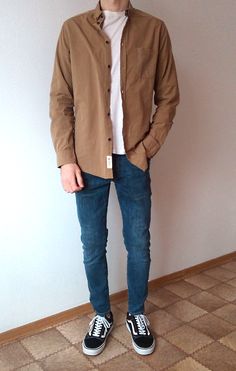 Outfits With Vans, Outfit Vans, Stylish Men Casual, Mens Casual Dress Outfits, Men Stylish Dress, Mens Outfit Inspiration