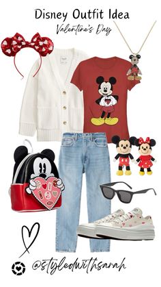 Valentines Day Outfit inspo for Disney! 🐭 ❤️ #disneyootd #disneyoutfitinspo Follow my shop @styledwithsarah on the @shop.LTK app to shop this post and get my exclusive app-only content! #liketkit #LTKfindsunder50 #LTKstyletip #LTKfindsunder100 @shop.ltk https://liketk.it/4vKMI Disney Outfits Valentines Day, Disney Valentines Day Outfits, Chuck Taylor All Star Move, Custom Chuck Taylors, Mickey Mouse Costume, Disney Dapper Day, Disney Bound Outfits Casual, Disney Trip Planning, Dapper Day