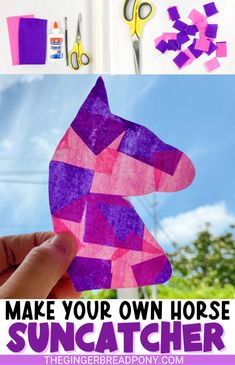 the suncather craft is made with construction paper and scissors