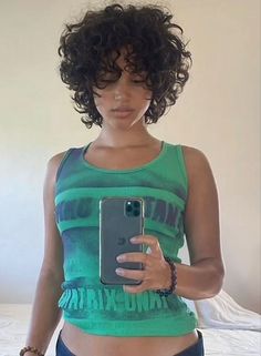 Short Curly Hair Light Skin, Short Curly Hairstyles Fine Hair, Short Shaggy Haircuts Curly Hair, Curly Queer Hairstyles, Short Hair Cuts For Curly Hair Women, Shaggy Short Curly Hair, Bixie 90s Haircut Curly, Mullet Curly Hairstyle Women, Mullet Curly Hair Women