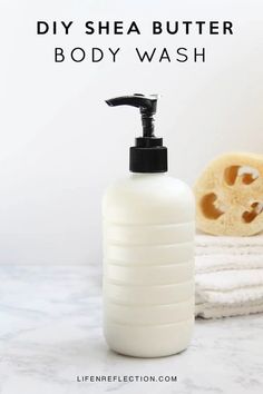 Make Your Own Creamy Homemade Body Wash in Minutes Diy Body Wash For Dry Skin, Diy Shower Oil Body Wash, Diy Body Wash Without Castile Soap, Tallow Body Wash, Natural Body Wash Recipe, Homemade Body Wash Recipe, Shea Butter Body Wash, Body Wash For Dry Skin