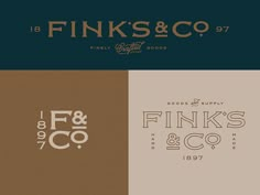 some type of logo designed for finks & co