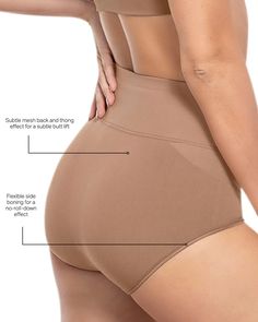 High-Waisted Classic Smoothing Brief | Leonisa Elegant Full Coverage Supportive Shapewear, Solid Sculpting Shapewear In Short Length, Sculpting Solid Shapewear In Short Length, Sculpting Solid Shapewear Short Length, Compressive Shapewear Brief With Built-in Bra, Beige Compressive Shapewear With Built-in Bra, Compressive Shapewear Bottoms With Built-in Bra, Supportive Short-length Smoothing Shapewear, Supportive Smoothing Short Length Shapewear