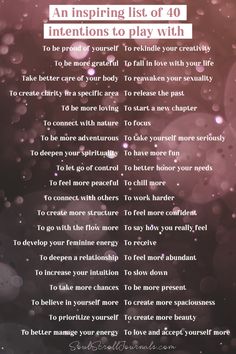 List Of Manifestations, New Moon Manifestation List, How To Set An Intention, Intention Setting Ideas, New Moon Intentions Examples, How To Set Intentions, Setting Intentions Ideas, April Intentions