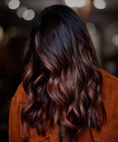 Fall Inspired Hair Color, Fall Inspired Hair, Lighter Brown Hair Color, Hair Wishlist, Lighter Brown Hair, Balayage Red, Warm Brown Hair, Dark Brunette Hair, Brown Hair Dye