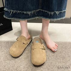 Lasaky - All-Inclusive Buckle Shoes: Fashionable and Comfortable Thick-soled Loafers Buckle Shoes, Shoe Sole, Womens Slippers, Clogs, Slides, Heel Height, Slippers, Loafers, Buckle