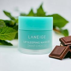 Lip Sleeping Mask | Mint Choco Flavour - Glamour Glow Laneige Mint Choco, Mint Choco, Lip Therapy, Plump Lips