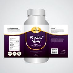 a bottle of product label mock up on a white background