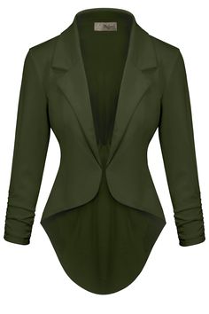 PRICES MAY VARY. Quality Materials:Made from high-quality materials, this blazer jacket is durable and long-lasting. It is expertly crafted to ensure a comfortable and flattering fit. Wide Range of Colors Available:This blazer jacket is available in a wide range of colors, allowing you to find the perfect shade to match your style and personality. From classic black to vibrant red, there is a color for every occasion. Fashion Design:The high low style of this blazer can be attributed to its incr Black Hoodie Women, Womens Thermal, Open Front Blazer, Business Wear, Cotton Blazer, Long Sleeve Blazers, Casual Work, Work Casual, Women's Casual