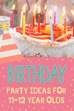 Preteen Birthday, 12th Birthday Party Ideas, Unique Birthday Party Ideas, Indoor Birthday, Girls Birthday Party Themes, Girl Bday Party, Girl Birthday Themes