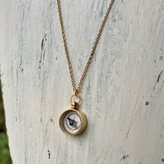 Small working magnetic compass on 18" of gold plated chain. Compass Pendant Necklace, Magnetic Compass, Compass Necklace Silver, Mechanical Pocket Watch, Zodiac Rings, Free Stuff By Mail, Compass Pendant, Ring Photos, Fashion Jewelry Necklaces