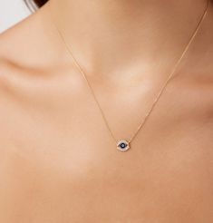 Nazar Necklace, Pearl Drop Earrings Wedding, Gold Evil Eye Necklace, Classy Minimalist, Nose Ring Jewelry, Sparkly Accessories, Good Luck Necklace, Evil Eye Necklace Gold, Small Necklace