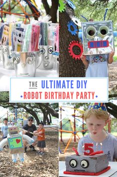 the ultimate diy robot birthday party