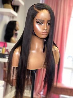 5 By 5 Closure Wig, Wig Aesthetics, Wig Pictures, Wig Care Tips, Wig With Closure, 5x5 Closure Wig, Wig Inspiration, Perfect Illusion, Straightening Natural Hair