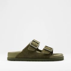 Arizona Avantgarde Suede Leather Green Birkenstock, Moss Green, Nappa Leather, Natural Leather, Full Grain Leather, Smooth Leather, Suede Leather, Birkenstock, All Fashion