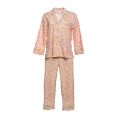 The perfect pajamas, period. With great style and coverage, this timeless pajama set in a Liberty floral cotton is lightweight and breathable. Piped in lime green, the traditional button-up shirt has a classic collar, cuffs and pants with a drawstring elastic waistband. Price includes Standard monogram. You may pick a premium or motif monogram for an added charge. Sizes XS, S, M, L, XL. If we are out of your size, let us know and we will order it! Spring Cotton Sleepwear For Pajama Party, Spring Cotton Sleepwear For Home, Spring Sleepwear With Relaxed Fit, Spring Sleepwear With Relaxed Fit For Bedtime, Relaxed Fit Sleepwear For Spring Bedtime, Relaxed Fit Spring Sleepwear For Bedtime, Green Cotton Spring Sleepwear, Green Cotton Sleepwear For Spring, Spring Cotton Daywear Sets