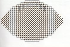 an image of a cross - stitch pattern in brown and white