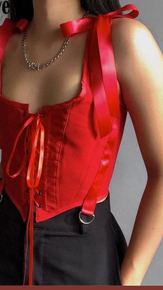 Women Corset, Summer Women, Crop Tops, Red