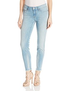 Price:16$ Calvin Klein Jeans Women's Ankle Skinny Jean, Mayan Blue,... http://amzn.to/2sDC8Zj Cropped Jeans, Stitching, Sleek, Embroidery