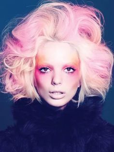 Rosa Make-up, Color Mask, Avant Garde Hair, Editorial Hair, Beauty Make-up