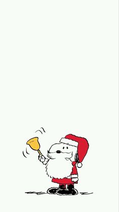 santa claus holding a pizza slice in his hand and wearing a red hat on top of it