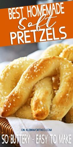 the best homemade pretzels are so buttery and easy to make