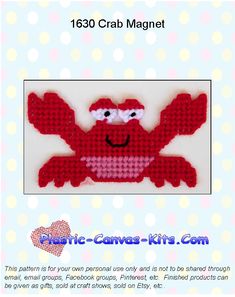 an image of a crocheted red crab