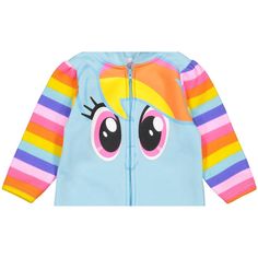 Your little girl is ready for fun and play in this My Little Pony [CategoryDescriptionLong] featuring Rainbow Dash. Journey to the magical land of Equestria and join Rainbow Dash on all her latest adventures with her Pony, Pegasus pony, Unicorn, and Alicorn friends. Your little girl will love wearing this [PieceDescriptionKeywords] featuring her favorite colorful My Little Pony character. My Little Pony Rainbow Dash, Pony Unicorn, Magical Land, My Little Pony Characters, Rainbow Dash, My Little Pony, Little One, Newborn Baby