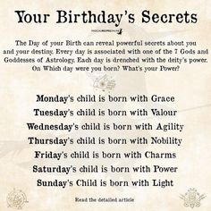 an old fashioned birthday card with the words, your birthday's secrets