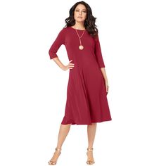 There's a reason this is one of our best-selling dresses. The easy swing shape flows around you and the soft, stretchy fabric has a lot of give—it washes and wears so well. Burnout Velvet Dress, Maxi Shift Dress, Maxi Bodycon Dress, Plus Size Petite, Ponte Dress, Midi Slip Dress, Mini Skater Dress, Tiered Midi Dress, Midi Short Sleeve Dress