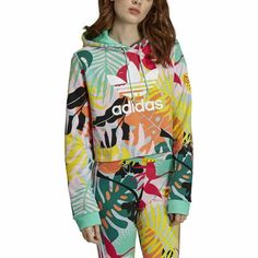 [FH7992] Womens Adidas Originals Tropicalage Cropped Hoodie WHY PURCHASE FROM US? Free shipping and free returns on all orders within the US Always 100% authentic We ship within 24 hours (not including weekends or holidays) All items ship from our facility in the US (New Jersey) All sizes are quoted in US sizes Your order will ship via USPS or UPS with a traceable tracking number 30 Day return policy Quick response to customer inquires High feedback score Ship all items in secure packaging Inter Green Adidas Sweatshirt For Winter, Green Long Sleeve Adidas Sweatshirt, Green Adidas Long Sleeve Sweatshirt, Adidas Green Long Sleeve Sweatshirt, Spring Sports Hoodie, Adidas Green Streetwear Sweatshirt, Green Adidas Sweatshirt For Streetwear, Adidas Green Sweatshirt For Streetwear, Spring Sportswear Hoodie