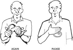 Again Please #asl English Sign Language, Sign Language Letters, Simple Sign Language, Asl Sign Language Words, Sign Language Chart, Sign Language Lessons, Sign Language Phrases, Sms Language, Sign Language Words