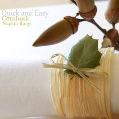 a close up of a napkin holder with a plant in the middle and leaves sticking out of it