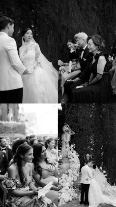 black and white wedding photos with bride and groom