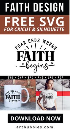 This Faith SVG File is a freebie for crafters to make faith shirts & faith mugs using Cricut, silhouette, etc. Crafters can download this SVG file for free. A zip file contains SVG, DXF, PNG, EPS, JPG & PDF formats. Faith SVG design is now available for free. This design is perfect for printing on a variety of items like t-shirts, mugs, cards, signs, or anything else you can imagine! #faithsvg #faithfreesvg #faith #faithtshirt #faithmug #faithquotefreesvg #faithdesign #creativefaithsvg Christian Svg Free Files For Cricut, Svg Free Files For Cricut, Faith Shirts, Holidays Crafts, Cricut Projects Easy, Faith Tshirts, Cricut Svgs, Using Cricut, Free Cricut