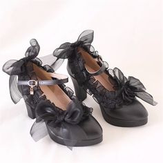 Advbridge French Vintage Gothic Lolita Girl Shoes Cosplay Pointed Sandals Lace Flower Ruffle Bowknot Cameo Fashion 8cm High Heel Shoes Pointed Sandals, Lace High Heels, Womens Boots Flat, Low Heel Ankle Boots, Vintage Gothic, Beige Shoes, Lace Flower, Girl Shoes, Spring Shoes