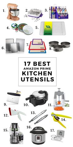 the ultimate kitchen utensils list includes 17 best amazon prime kitchen utensils