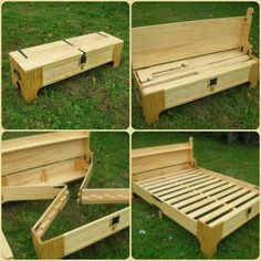 the steps are made into a bed frame